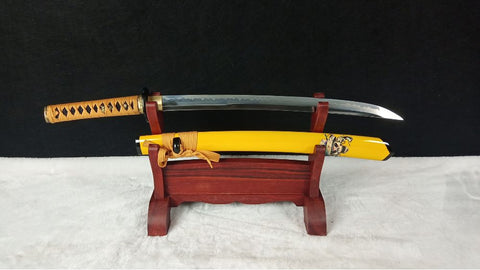 SWK-1011 Swordier "The Trio" Japanese Wakizashi Replica, Clay Tempered Spring Steel Blade. SWK-1011 Swordier "The Trio" Japanese Wakizashi Replica, Clay Tempered Spring Steel Blade.