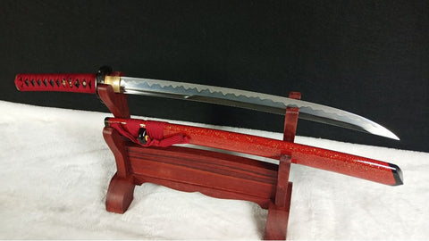 SWK-1011 Swordier "The Trio" Japanese Wakizashi Replica, Clay Tempered Spring Steel Blade. SWK-1011 Swordier "The Trio" Japanese Wakizashi Replica, Clay Tempered Spring Steel Blade.