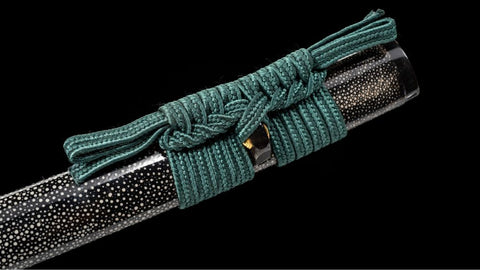 SWK-1015 Swordier “MarrsGreen” Pattern-Weld Samurai Katana, Clay Tempered Natural Hamon. SWK-1015 Swordier “MarrsGreen” Pattern-Weld Samurai Katana, Clay Tempered Natural Hamon.