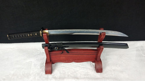 SWK-1011 Swordier "The Trio" Japanese Wakizashi Replica, Clay Tempered Spring Steel Blade. SWK-1011 Swordier "The Trio" Japanese Wakizashi Replica, Clay Tempered Spring Steel Blade.