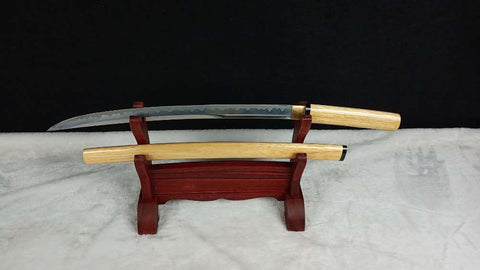 SWK-1010 Swordier Shirasaya Wakizashi with The Shobu Zukuri Style Blade, T10 Blade. SWK-1010 Swordier Shirasaya Wakizashi with The Shobu Zukuri Style Blade, T10 Blade.