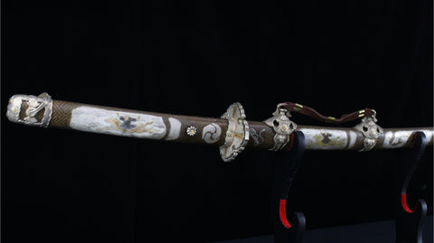 SWK-10082 Swordier Reproduction of 10th to 16th Century Samurai Tachi with Antique Koshirae SWK-10082 Swordier Reproduction of 10th to 16th Century Samurai Tachi with Antique Koshirae