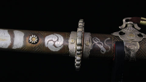 SWK-10082 Swordier Reproduction of 10th to 16th Century Samurai Tachi with Antique Koshirae SWK-10082 Swordier Reproduction of 10th to 16th Century Samurai Tachi with Antique Koshirae