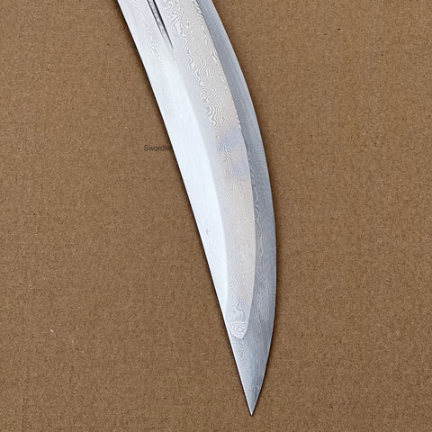 SWK-10661 Swordier 86-Inch Naginata With Pattern Weld Blade, Battle Ready. SWK-10661 Swordier 86-Inch Naginata With Pattern Weld Blade, Battle Ready.
