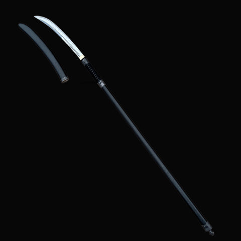 SWK-10661 Swordier 86-Inch Naginata With Pattern Weld Blade, Battle Ready. SWK-10661 Swordier 86-Inch Naginata With Pattern Weld Blade, Battle Ready.