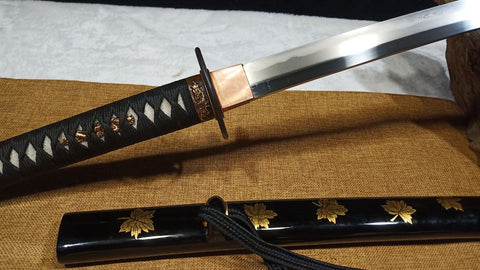 SWK-1088 Swordier "The Maple 楓" Hand Made Tamahagane Katana, Traditional Japanese Sword.