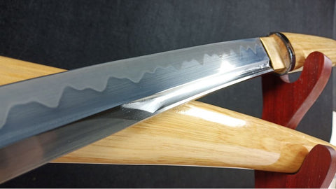 SWK-1010 Swordier Shirasaya Wakizashi with The Shobu Zukuri Style Blade, T10 Blade.