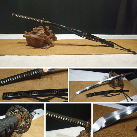SWK-10181 Swordier Tamahagane Samurai Katana, Hand Made By Swordsmith Zhou Tangqiang.