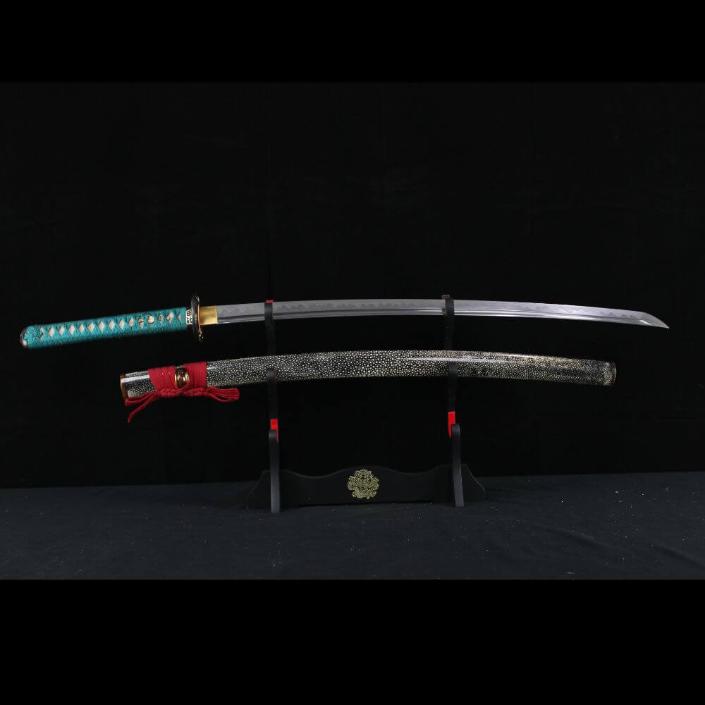 SWK-1101 Swordier "毘" Bishamonten Katana, T10 Steel Blade, Clay Tempered