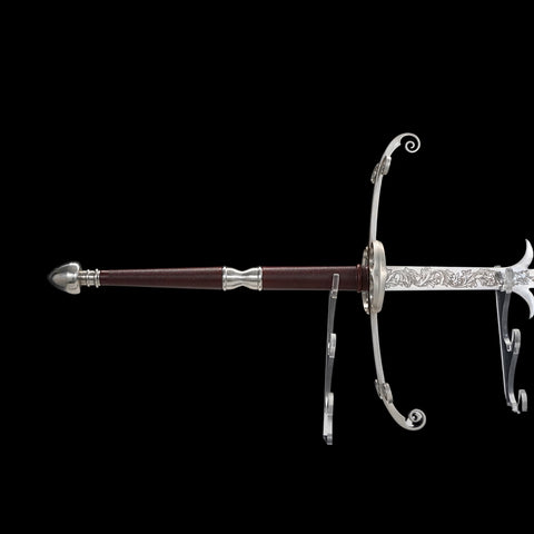 SWMZ-1023 Swordier Flamberge Greatsword Wavy Blade Sharpened Two Handed Medieval Sword