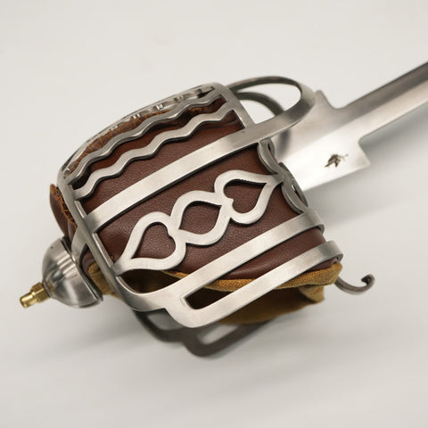 SWH-1014 Swordier HEMA Basket-Hilt Broadsword | Straight & Schilt Blade Sparring Sword