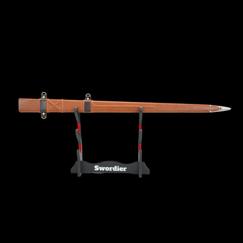 SWMZ-1033 Swordier Venetian Doge Sword Replica with Ricasso Spur – Battle Ready Early Renaissance Sword (c.1450–1525), Full Leather Scabbard