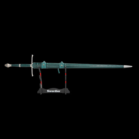 SWH-1016 Swordier Ranger HEMA Longsword with Genuine Leather Scabbard Green Edition