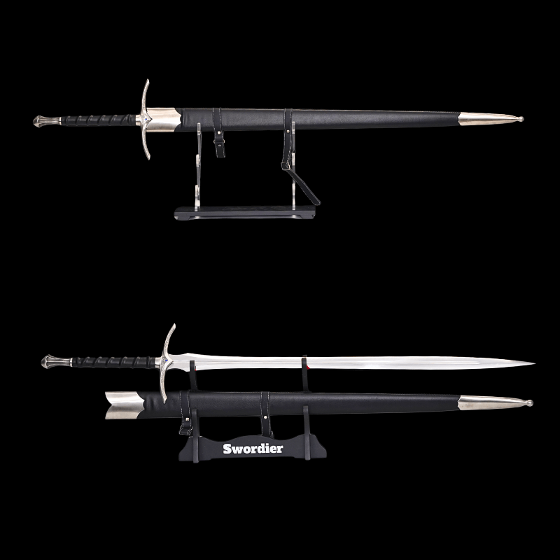 Swordier Glamdring Replica Sword – Functional Lord of the Rings Sword | Spring Steel, Battle Ready, Sharpened Blade