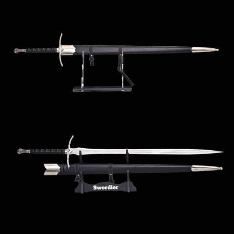 Swordier Glamdring Replica Sword – Functional Lord of the Rings Sword | Spring Steel, Battle Ready, Sharpened Blade