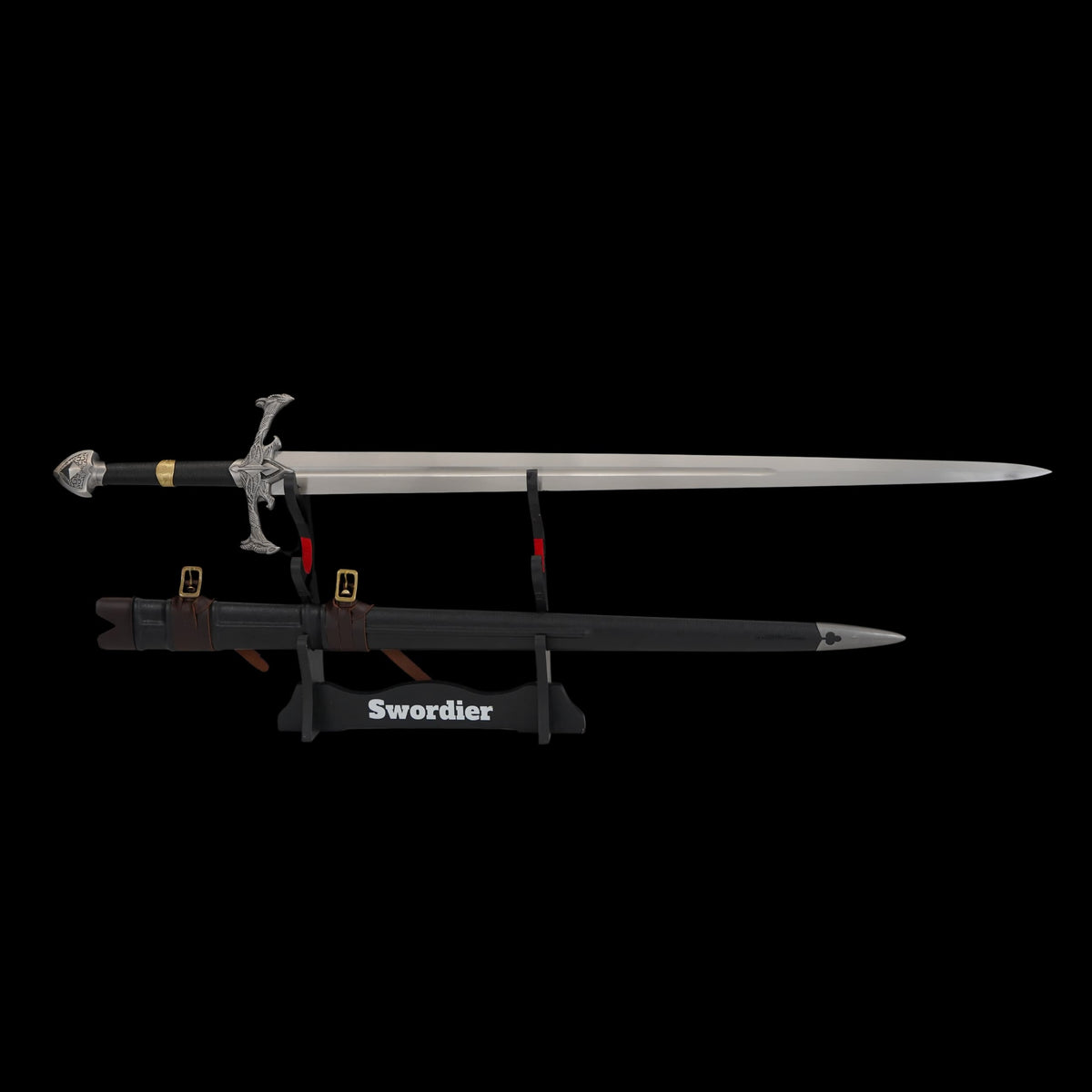 SWA-1019 Swordier Medieval Fantasy Knight Sword Replica – 112cm Double-Handed Collector Sword with Crossguard