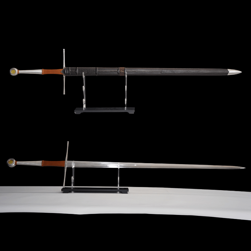 SWMZ-1010 Swordier European Longsword – Sharpened Type XX Blade, XVIIIb Hilt, Hand-Carved Details