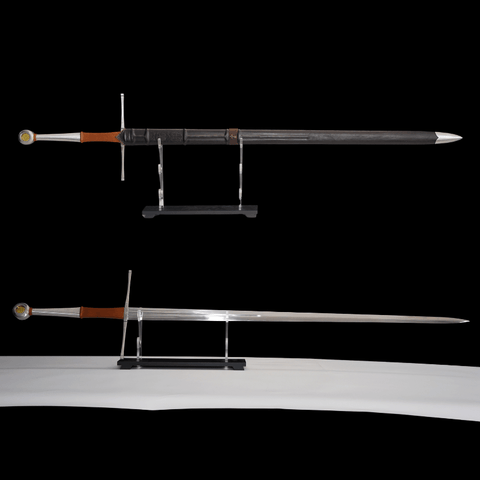 SWMZ-1010 Swordier European Longsword – Sharpened Type XX Blade, XVIIIb Hilt, Hand-Carved Details