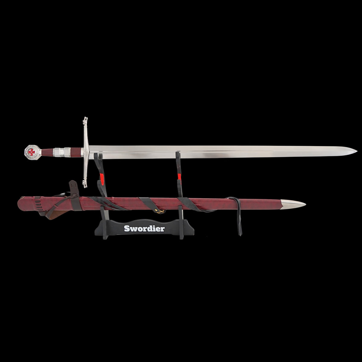 SWMZ-1039 Swordier Medieval Hattin Inspired Longsword Historical Medieval Sword with Scabbard