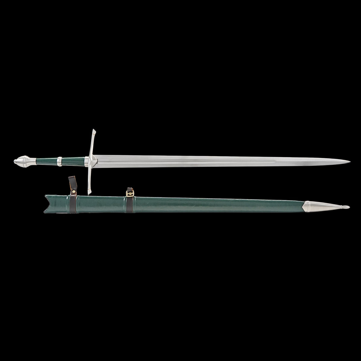 SWMZ-1012 Swordier “Ranger’s Oath” Longsword Wilderness Warrior Sword Genuine Leather Balanced Battle Ready Longsword