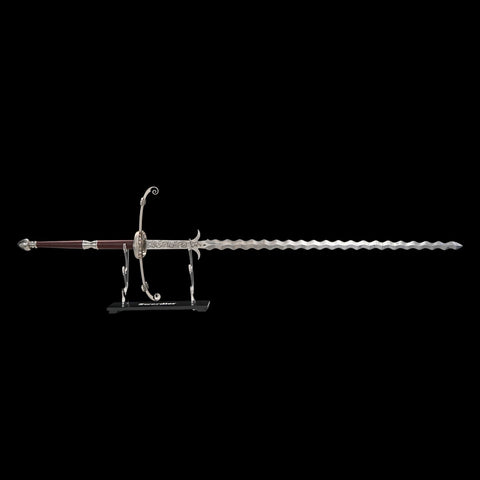 SWMZ-1023 Swordier Flamberge Greatsword Wavy Blade Sharpened Two Handed Medieval Sword