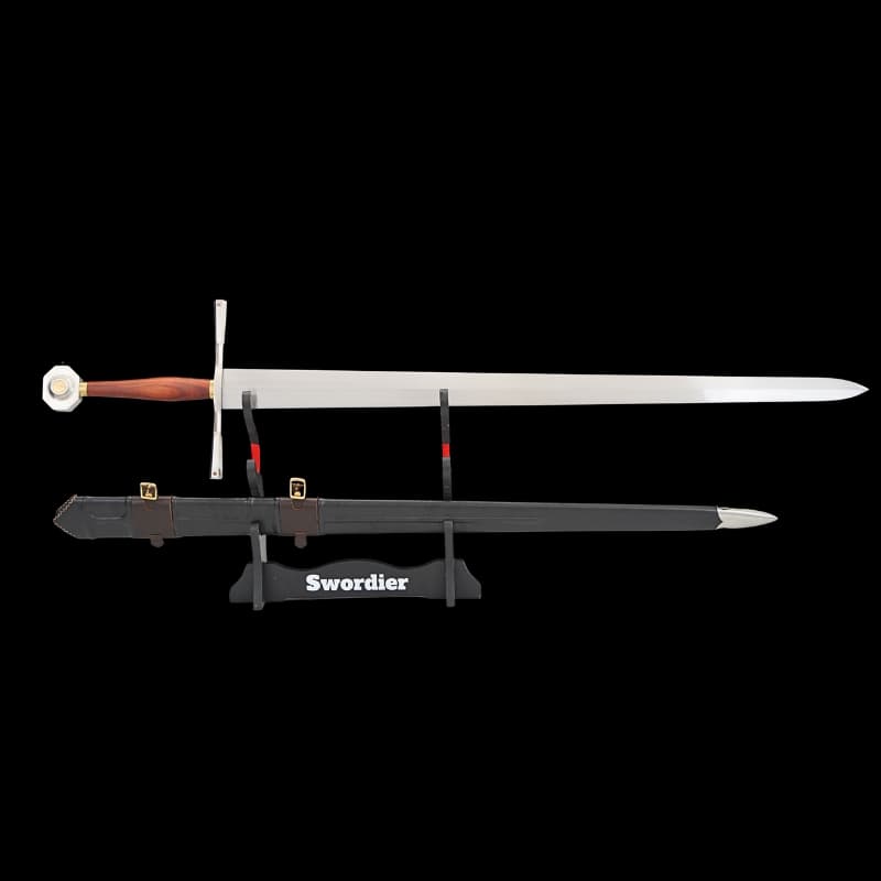 SWMZ-1040 Swordier Medieval Knight Longsword Classic Two Handed Style Sword with Scabbard
