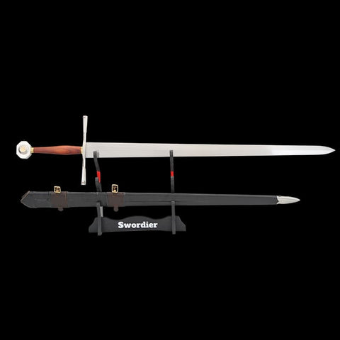 SWMZ-1040 Swordier Medieval Knight Longsword Classic Two Handed Style Sword with Scabbard