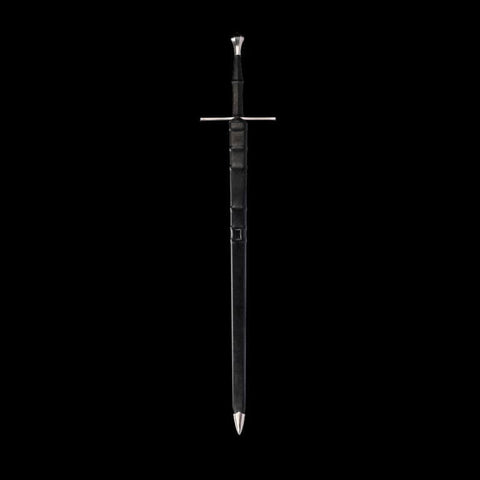 SWMZ-1002 Swordier XIIa Type Medieval Longsword With Spring Steel Blade, Genuine Leather Hilt