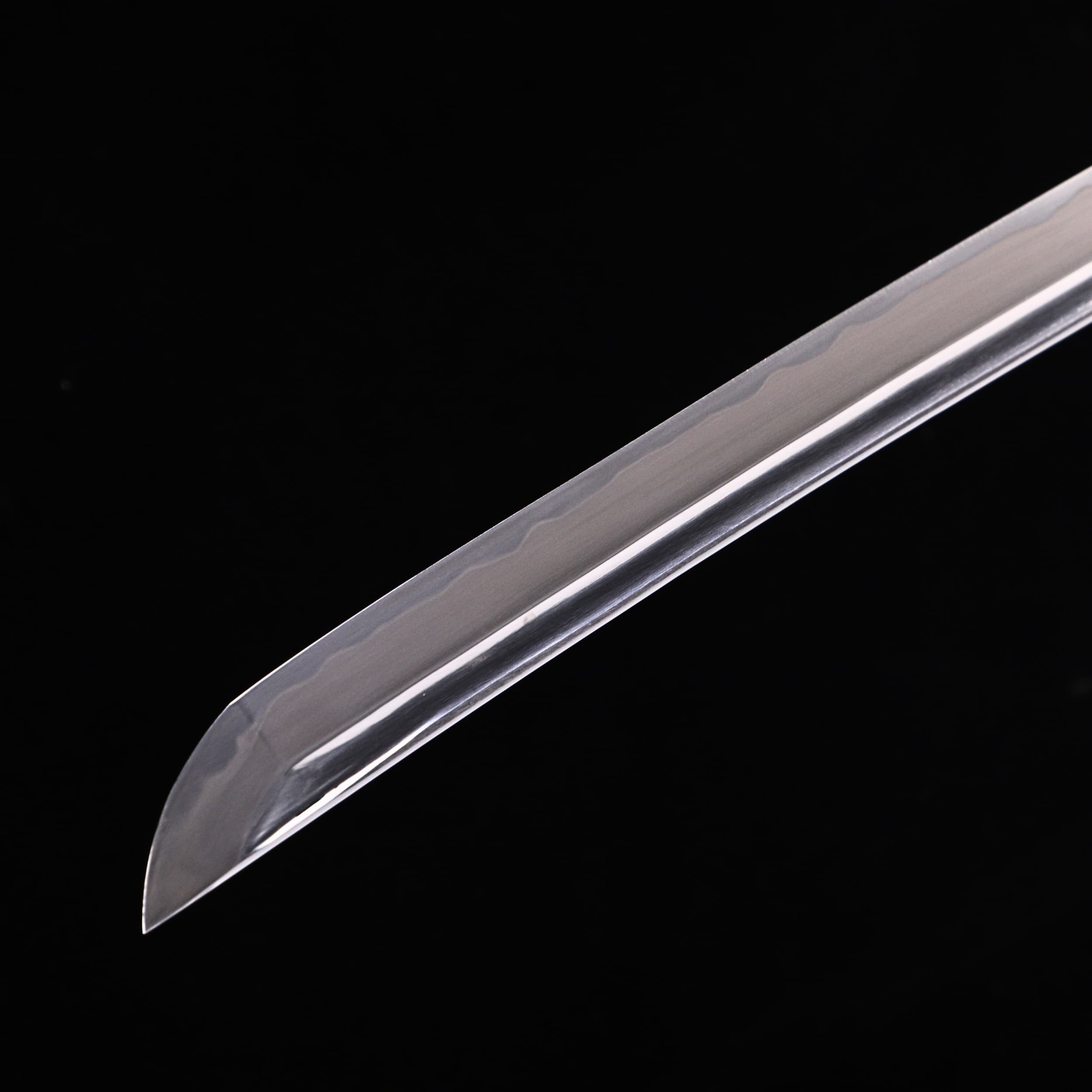 Sword blade on a black background