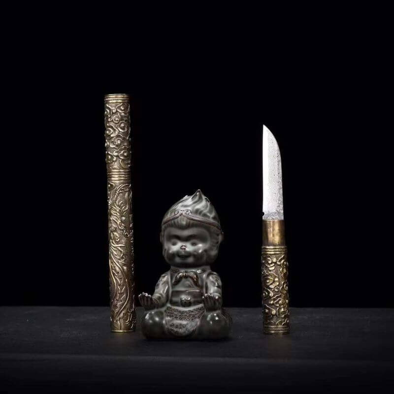 SWA-1016 Swordier Black Myth: Wukong Figurine Set Brass Ruyi Golden Cudgel with Gift Box