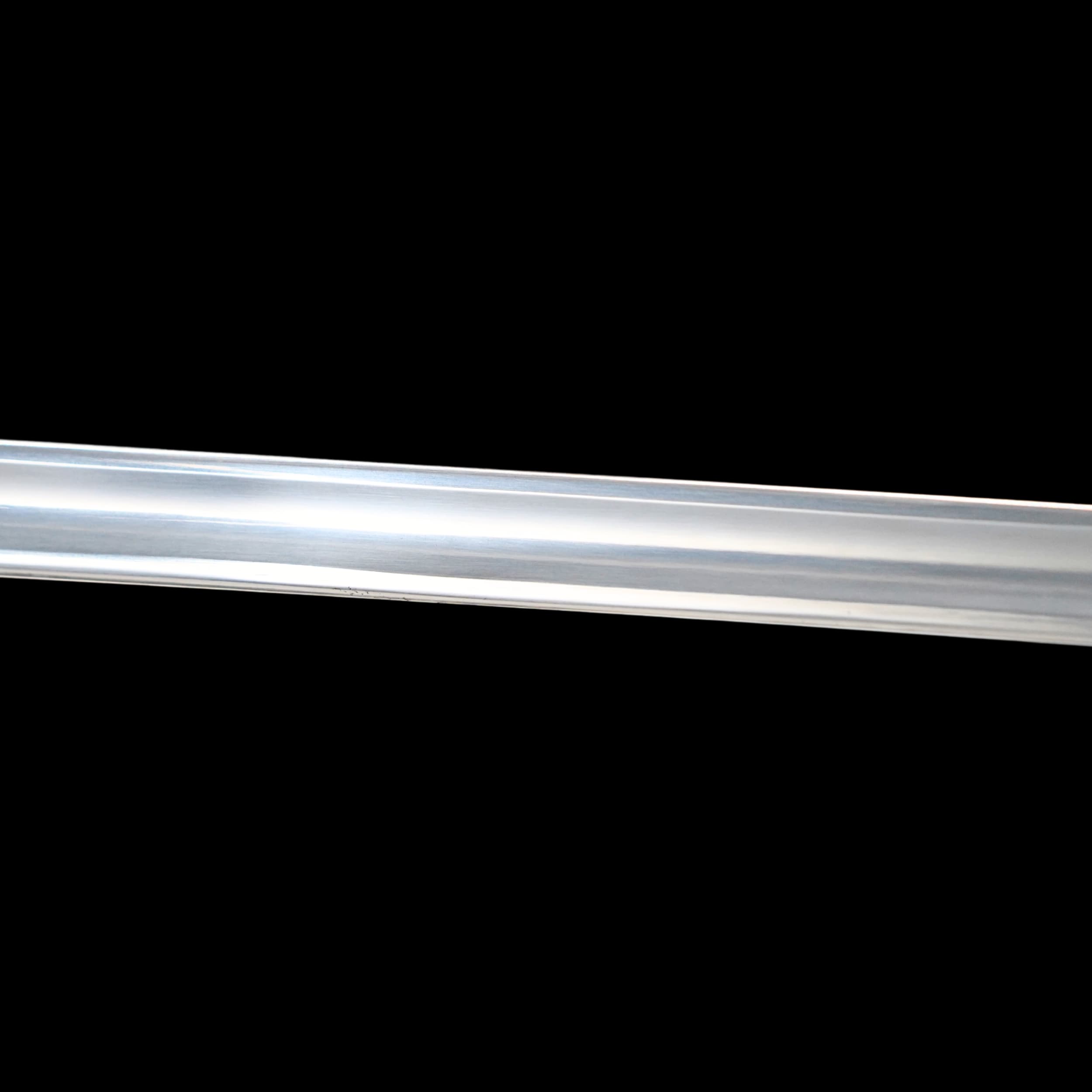 Metallic strip on a black background
