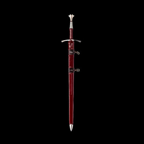 SWMZ-1001 Swordier Upgraded XIVa Type Medieval Longsword With Spring Steel Blade, Genuine Leather Scabbard