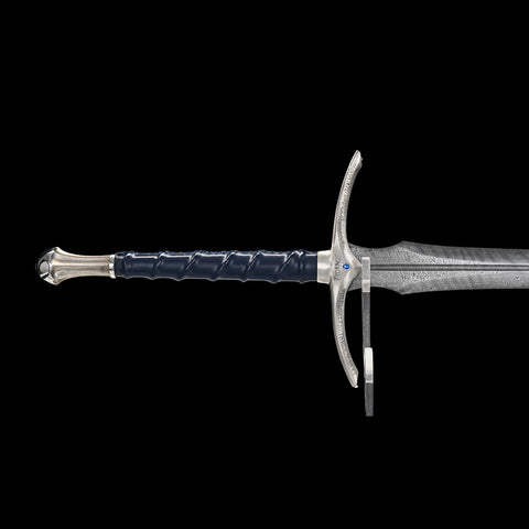 SWM-1042 Swordier “Blue Flame Sage” Longsword Legendary Elven Inspired Sword Dark Blue Leather Edition