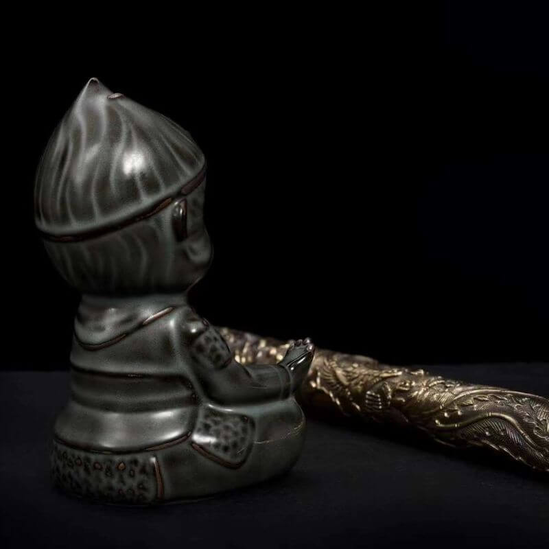 SWA-1016 Swordier Black Myth: Wukong Figurine Set Brass Ruyi Golden Cudgel with Gift Box