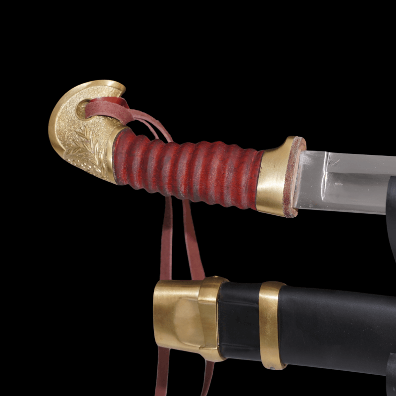 SWM-1044 Swordier M1881 Shashka Saber – Spring Steel Cossack Cavalry Sword | With Copper Fittings & Wood Scabbard