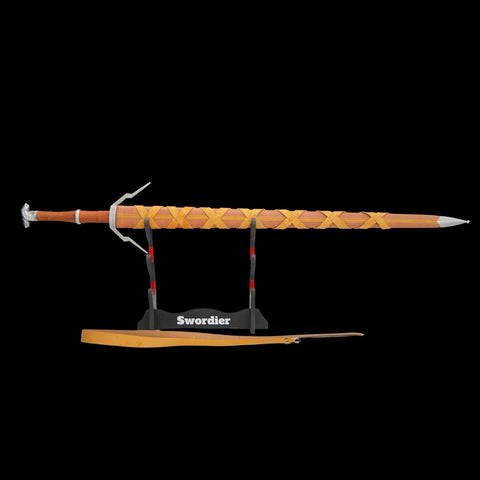 SWAZ-1006 Swordier  Medieval Fantasy Longsword Replica with Scabbard – 117cm Two-Handed Knight Sword for Collectors and Cosplay