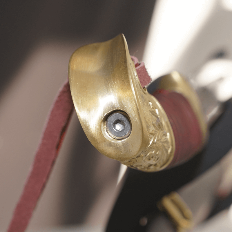 SWM-1044 Swordier M1881 Shashka Saber – Spring Steel Cossack Cavalry Sword | With Copper Fittings & Wood Scabbard