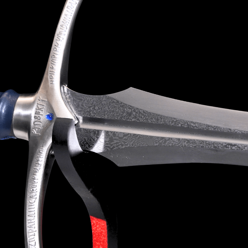 SWM-1042 Swordier Dark Blue Leather Glamdring Replica Sword – Functional Lord of the Rings Sword | Spring Steel, Battle Ready, Sharpened Blade