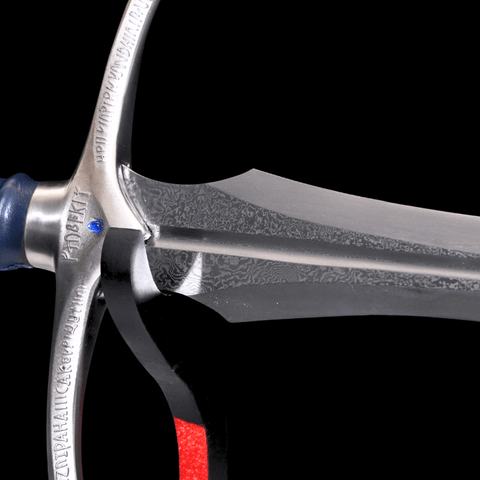 SWM-1042 Swordier Dark Blue Leather Glamdring Replica Sword – Functional Lord of the Rings Sword | Spring Steel, Battle Ready, Sharpened Blade