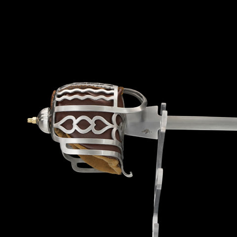 SWH-1014 Swordier HEMA Basket-Hilt Broadsword | Straight & Schilt Blade Sparring Sword