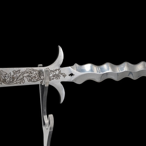 SWMZ-1023 Swordier Flamberge Greatsword Wavy Blade Sharpened Two Handed Medieval Sword