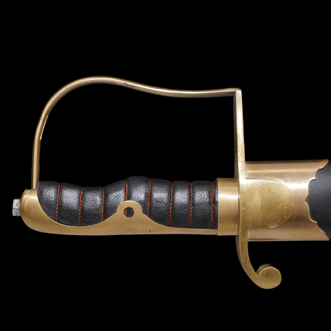 SWM-1045 Swordier M1881 Shashka Saber – Spring Steel Cossack Cavalry Sword | With Copper Fittings & Wood Scabbard