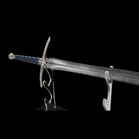 SWM-1042 Swordier “Blue Flame Sage” Longsword Legendary Elven Inspired Sword Dark Blue Leather Edition