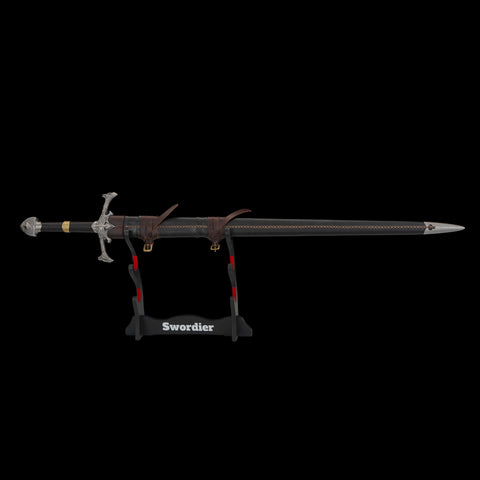 SWA-1019 Swordier Medieval Fantasy Knight Sword Replica – 112cm Double-Handed Collector Sword with Crossguard