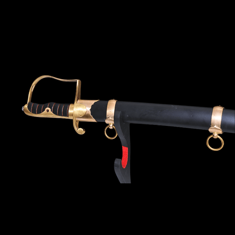 SWM-1045 Swordier M1881 Shashka Saber – Spring Steel Cossack Cavalry Sword | With Copper Fittings & Wood Scabbard