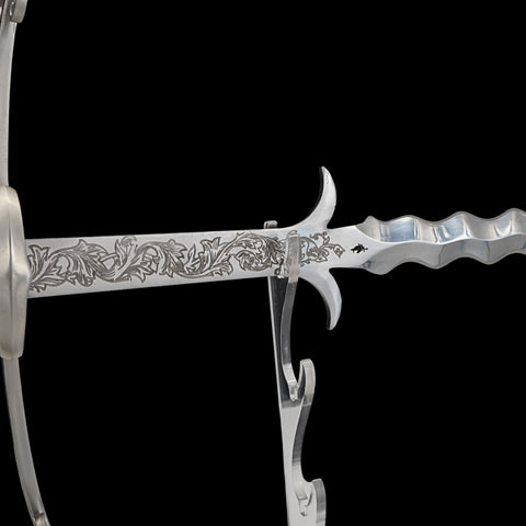 SWMZ-1023 Swordier Flamberge Greatsword Wavy Blade Sharpened Two Handed Medieval Sword
