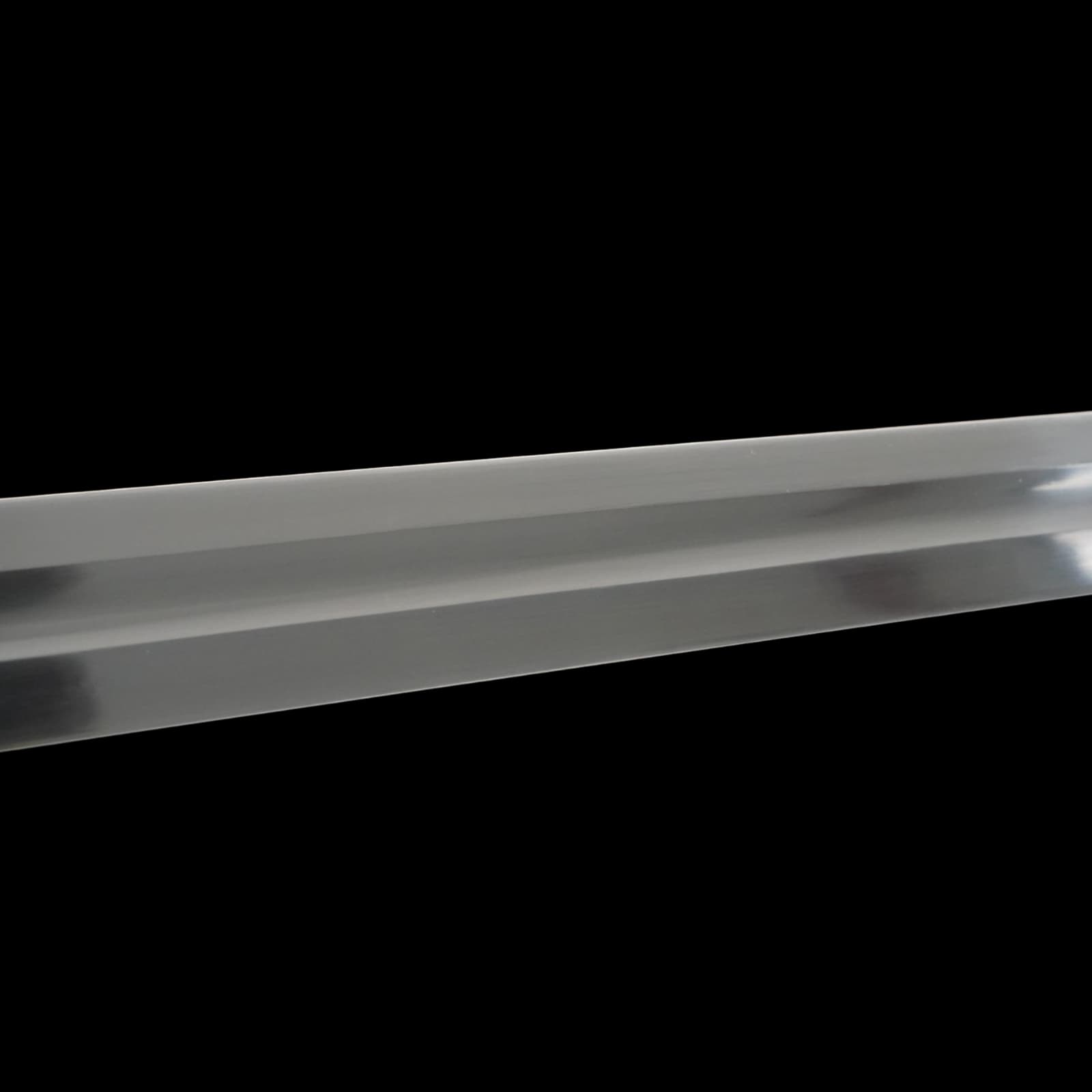 Metallic strip on a black background