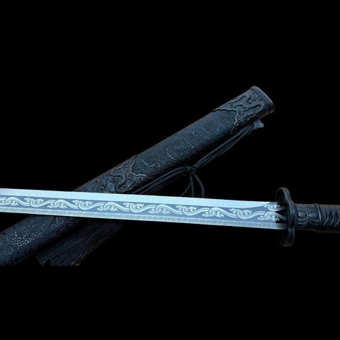 SWC-1002 Swordier Black Loong Tang Heng Dao Chinese Sword
