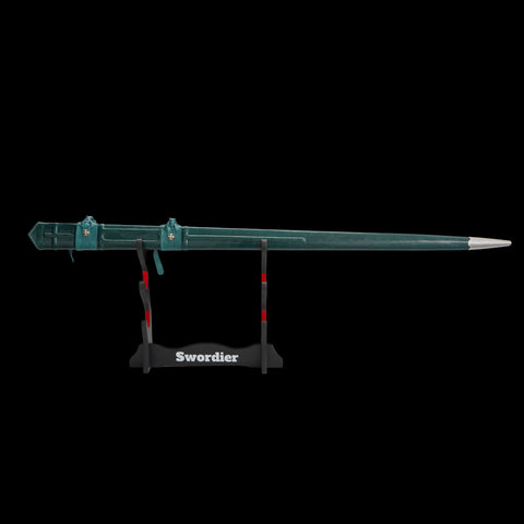 SWH-1016 Swordier Ranger HEMA Longsword with Genuine Leather Scabbard Green Edition