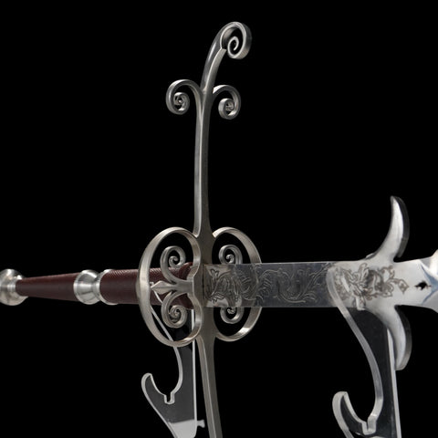 SWMZ-1023 Swordier Flamberge Greatsword Wavy Blade Sharpened Two Handed Medieval Sword